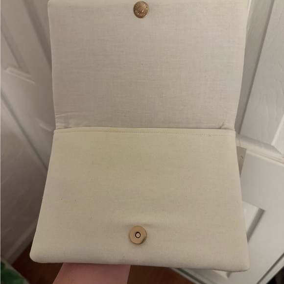 Francesca's Collections Beaded Clutch - Cream and Gold - Picture 2 of 5